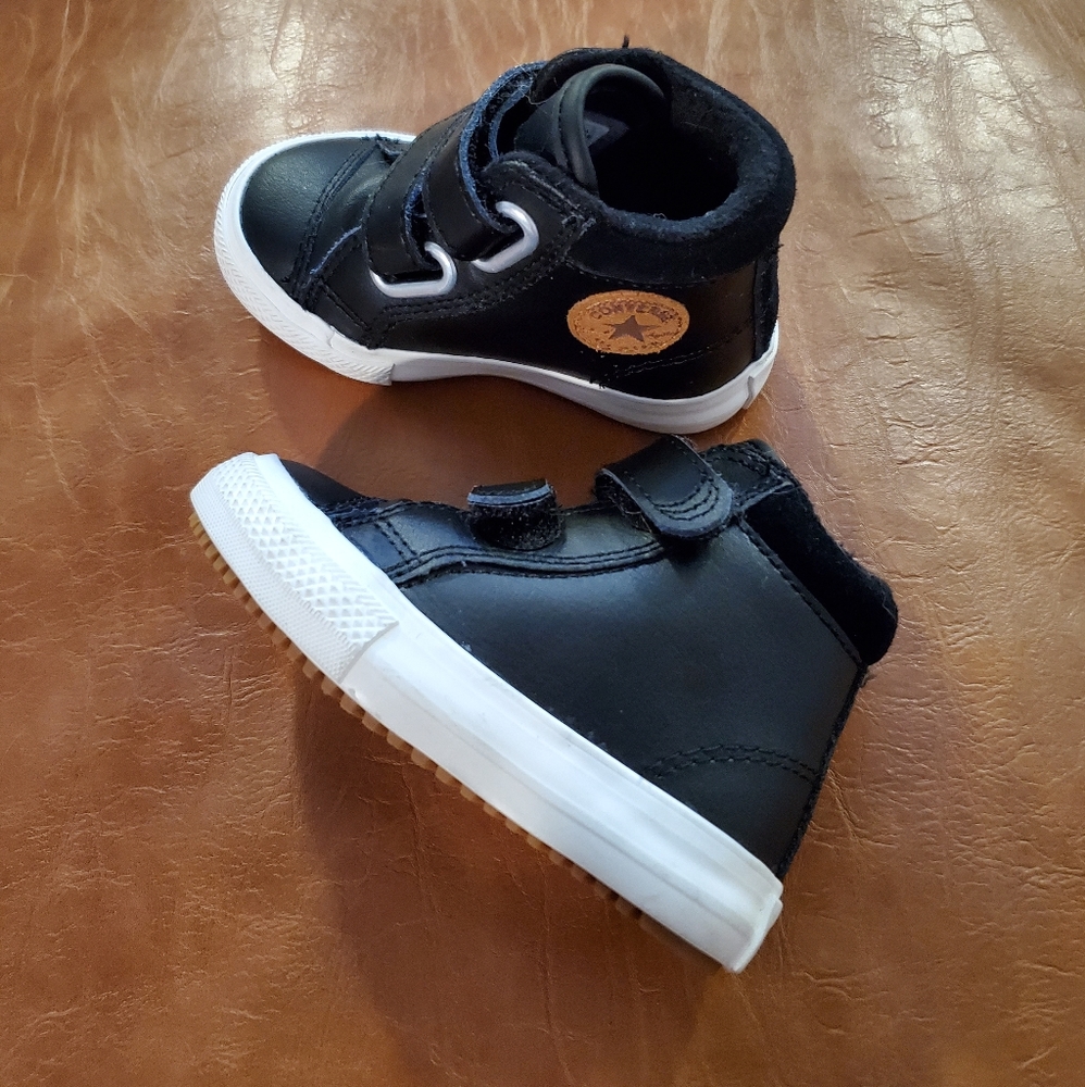 Converse High Top Faux Leather Shoe